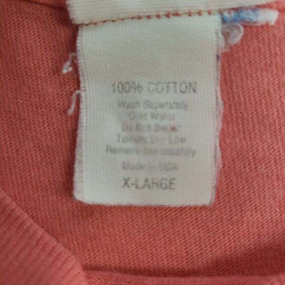 Vintage Single Stitch Fort Myers Florida Mens Sz XL Pink T Shirt USA 90s *Read* - Picture 5 of 8